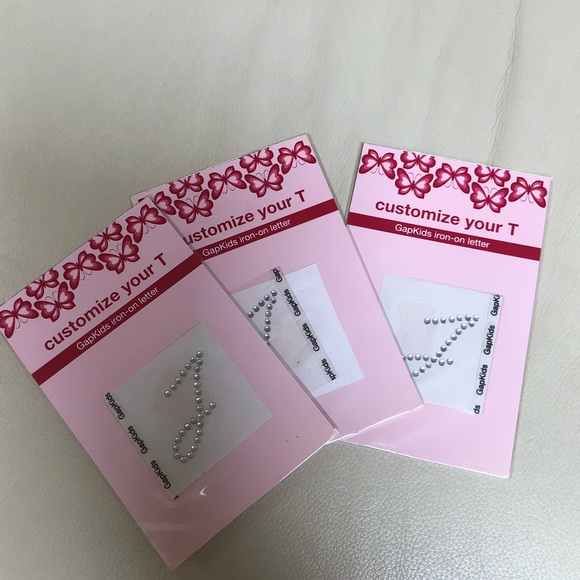 “J” Rhinestone Iron-Ons - Picture 3 of 4